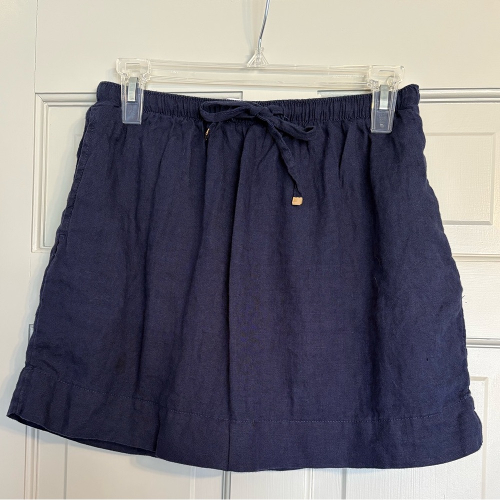 C&C California size small Deep Blue Linen skort